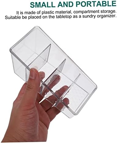Ангоили 1 парчиња Козметичка Кутија За Складирање Исчистете Ја Контејнерската Маса Организаторите На Фиоките Пластични Контејнери Мултифункционална Кутија За Ск