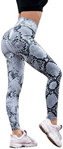 Heофу хеланки женски змиски печати за печатење на задникот јога панталони