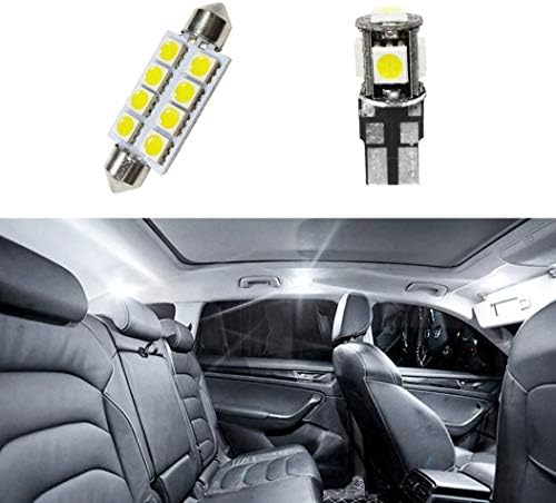 За Авео Исклучително Светли Супер Светли LED Чипсет Светилки За Внатрешни Светла За Автомобили Сијалици За Замена На Куполата Бели 2 парчиња