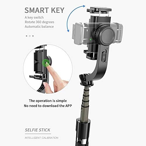 Штанд на Boxwave и монтирање компатибилен со Asus Rog Thepe 6 Pro - Gimbal SelfiePod, Selfie Stick Extendable Video Gimbal стабилизатор за Asus Rog Thone 6 Pro - Jet Black