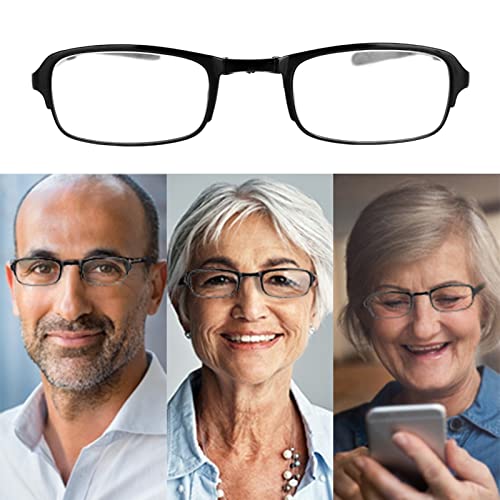 Диоче Преносни Очила За Читање Лесни Преклопливи Ултра Тенки Црни Очила За Читање Презбиопични Очила, Стилски Читачи На Компјутери