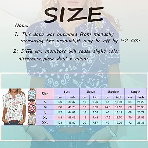 Женски модни кратки ракави врвови облечени соодветни летни графички цветни печатени трендовски блузи летни маички за жени за