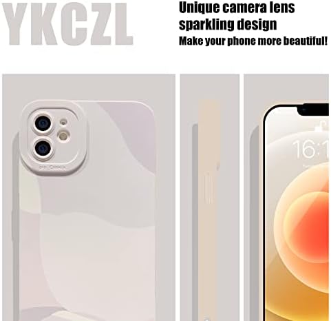 YKCZL Компатибилен со iPhone 12 Мини Случај 5.4 Инчен, Симпатична Насликана Уметност Целосна Камера Објектив Заштитни Тенок