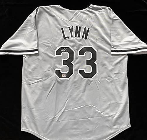 Ленс Лин потпиша автограмиран сив бејзбол дрес Бекет Коа - Големина XL - стомна во Чикаго Вајт Сокс