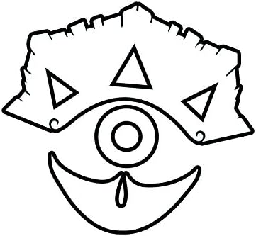 Маска на Магара око на вистината 6 винил налепница за налепници