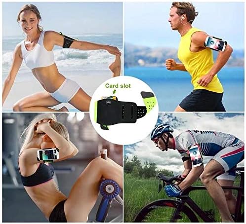 Фолч за Motorola Edge+ - FlexSport Armband, прилагодлива амбалажа за тренинг и трчање за Motorola Edge+ - Stark Green