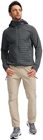 Пудола Машка лесна јакна за пафери Зимска термичка јакна за трчање хибриден водоотпорен палто за пешачење за голф