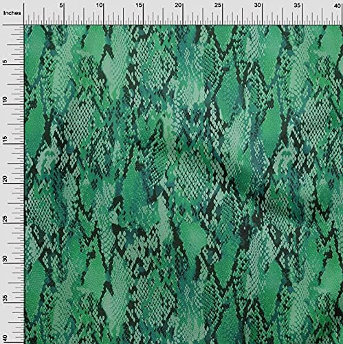 еден памук Свила Зелена Ткаенина Животни Ткаенина За Шиење Печатена Занаетчиска Ткаенина покрај Дворот Широк 42 Инчи-87