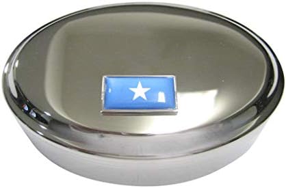 Тенка Гранична Сојузна Република Сомалија Знаме Овална Ситница Кутија За Накит