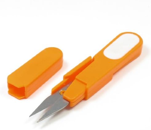 Алатки за рачни алатки со портокалова школка пролетен дизајн Трам за предиво за ножици за ножици и ножици вкрстено бод