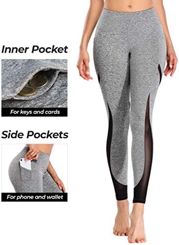Заедно со вклопување на женски мрежи за јога со странични џебови Контрола на стомакот, кој работи каприци со висока половината