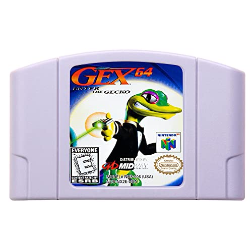 Нов N64 игри Cartridge GEX 64 - Внесете ја верзијата Gecko US NTSC за картичката за игри на конзолата N64