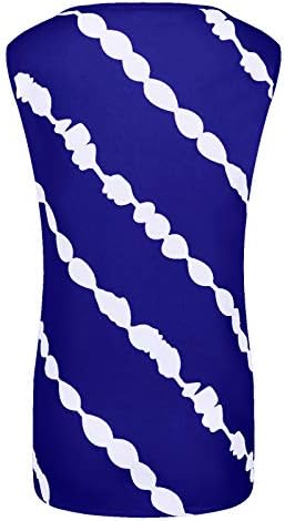 Женски летни врвови вратоврски резервоарот за боја, врвот на жените без ракави лажичка, маица, обичен тренинг врвови, блуза