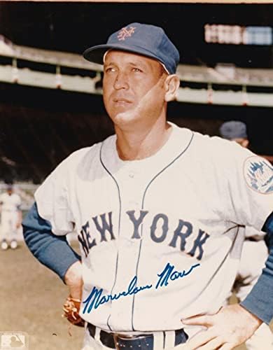 Marv Throneberry „Прекрасен“ Newујорк Метс 1962 Акција потпишано 8x10 - Автограмирани фотографии од MLB
