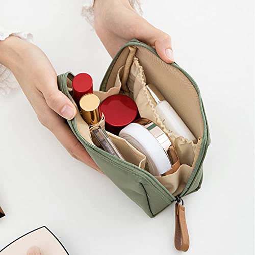 Торбичка за шминка за Патувања За Жени, Козметичка Торба Со Цврста Боја Со Двоен Патент Водоотпорна Преносна Торба За Тоалети