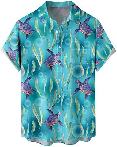 2023 година Нова кошула со кратки ракави со кратки ракави Машки летен стил на плажа опуштена обична мрзлива кошула маички мажи