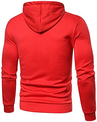 Xiaxogool zip up men ooldies, лесен руно џемпер со долги ракави спортски качулка Полка точка кардиган случајна џебна палто