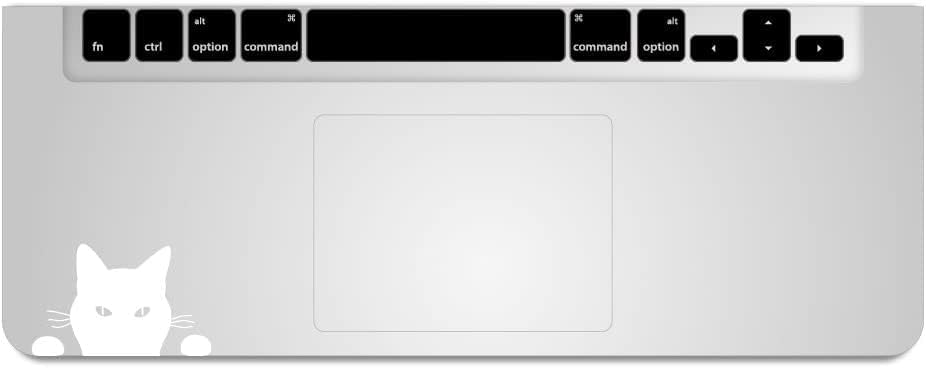 Kindубезна продавница MacBook Air/Pro 11/13 инчи налепница MacBook Cat Black Cat TrackPad Наскоро бел M631-W