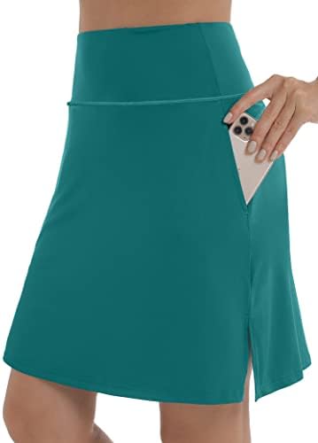 Xieerduo Women'sенски 20 ”скромно тениско здолниште со должина на коленото Голф Срорт салата Атлетик