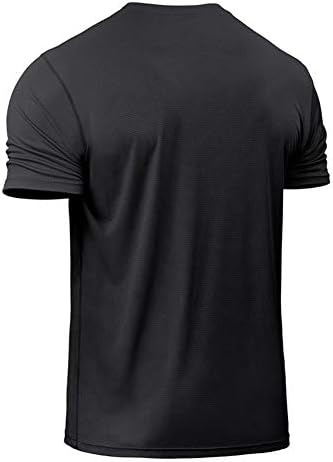 Симкотични големи и високи суви вклопуваат атлетски кошули за мажи со кратки ракави маички маички за влага маица маица