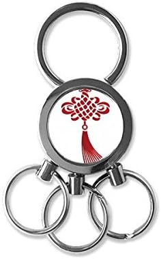 Кина јазол црвен безбедносен образец од не'рѓосувачки челик метал клуч за клучеви за клучеви за клучеви за клучеви за клучеви