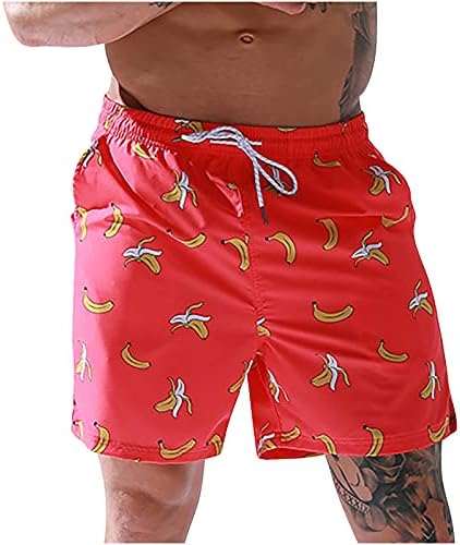Sinzelimin 2021 Модни мажи со карго шорцеви Хаваи печатени шорцеви за брзо сушење на плажа пет бода панталони големи и високи