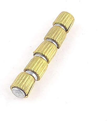 X-Dree 5 x златен тон метал куќички магнетски прстен за H5 до H5.5 шрафцигер бит (5 x anillo de carcasa de Metal en tono dorado