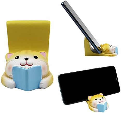 ZGMYC симпатична мачка мобилен телефон стојат држач за десктоп таблет, креативно животно, држач за смартфони, стојат дома декорација подарок