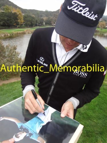 Ник Ватни го автограмираше PGA 11X14 w/Доказ, Слика на Ник потпишување за нас, ПСА/ДНК автентицирана, магистерски шампион, првенство