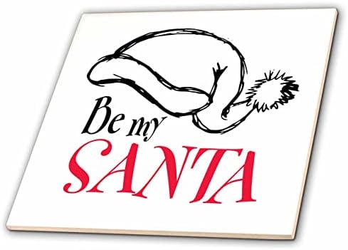 3дроза Слика На Зборови Биди Мој Дедо мраз Со Дедо Мраз Шапка-Плочки