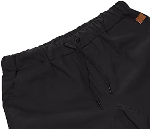 Beuu Mens Cargo Sharts Надворешно еластично еластично половината, кратки панталони, летни улични улични спортски шорцеви со