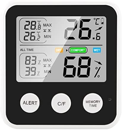 Мерач на дигитална температура и влажност на BKDFD, мултифункционална табела за електронска температура и влажност на домаќинството