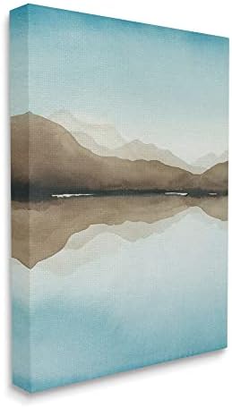 Tuphell Industries Современи планини езерски рефлексија платно wallидна уметност, дизајн по Грејс Поп