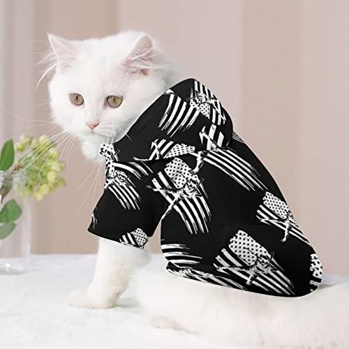 Американски бејзбол куче худи пуловер џемпер мека облека за домашно милениче со качулки за џемпер за кучиња мачка