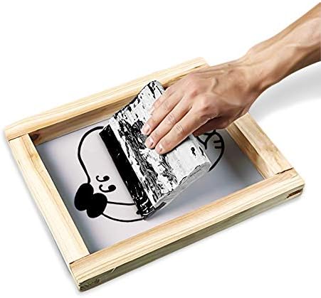 Рамка за печатење на екран, рамка за печатење на свилен екран со свилен екран со 110 бела мрежа
