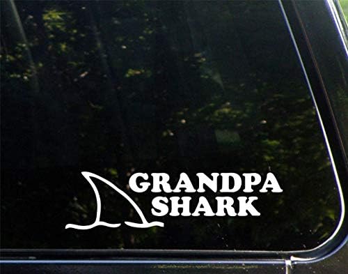 Дијамантска графика дедо ајкула умира исечена налепница за браник за прозорци, автомобили, камиони, лаптопи