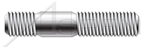 M6-1,0 x 40мм, ДИН 938, метрички, столпчиња, двојно завршување, завршен крај 1.0 x дијаметар, не'рѓосувачки челик A2