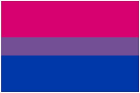 Применливо капно бисексуално знаме - ЛГБТ права Поддршка за гордост симбол - живописна боја винил деклара