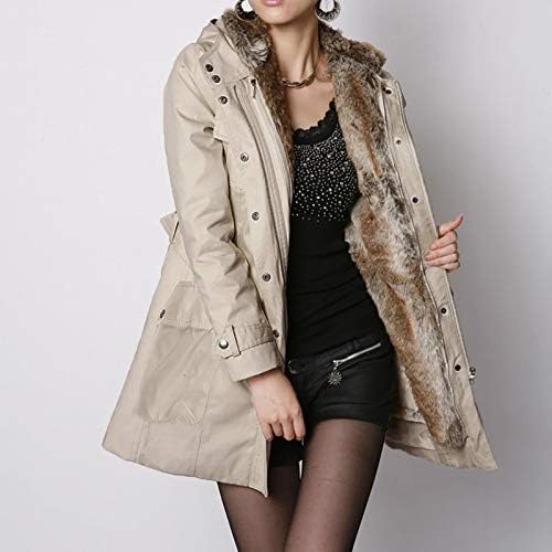 Јакна од руно за жени зимско топло лабаво вклопување со качулка со џебови памук линенд ветровизорен трендовски обичен палто